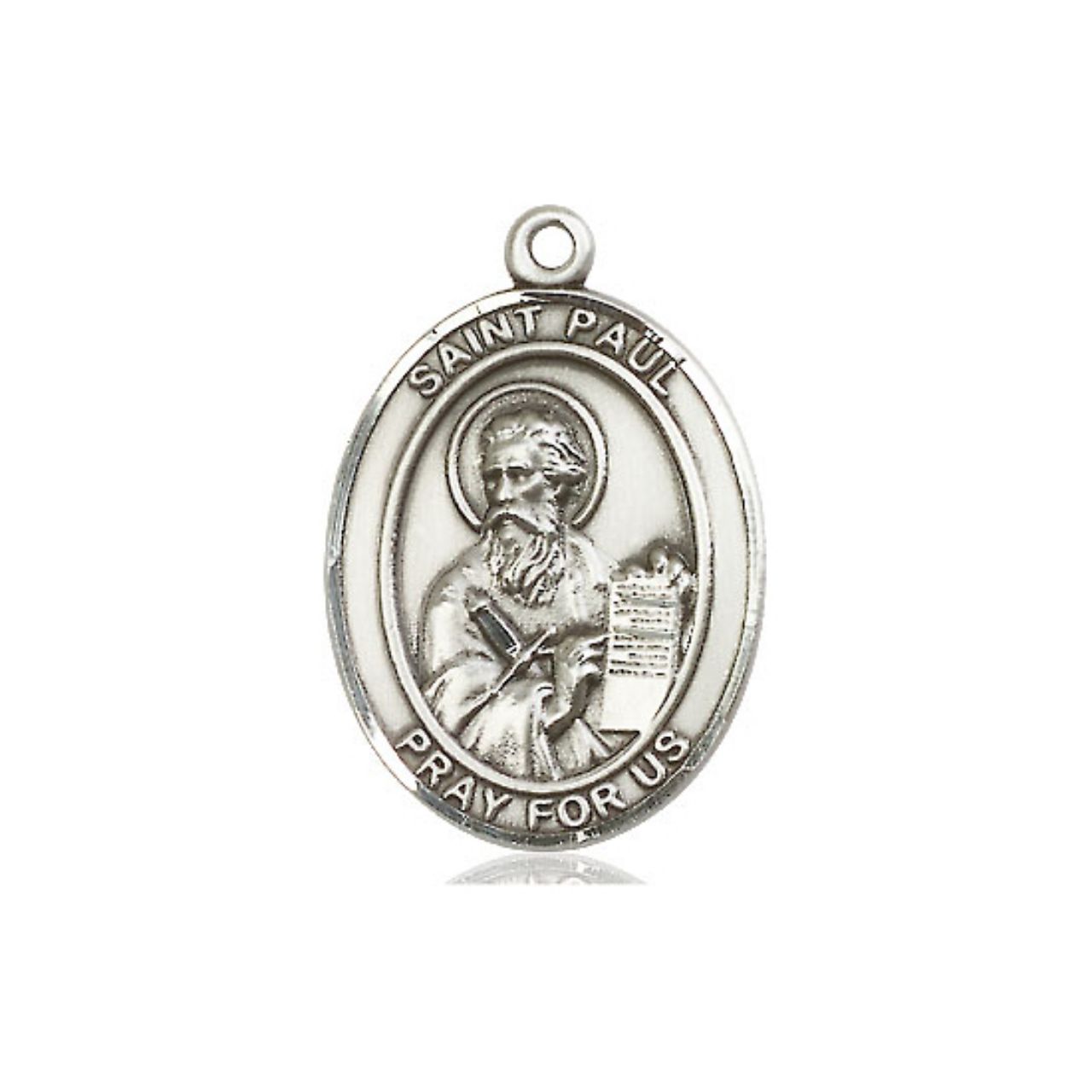 St. Paul Medal - Sterling Silver Oval Pendant (3 Sizes)