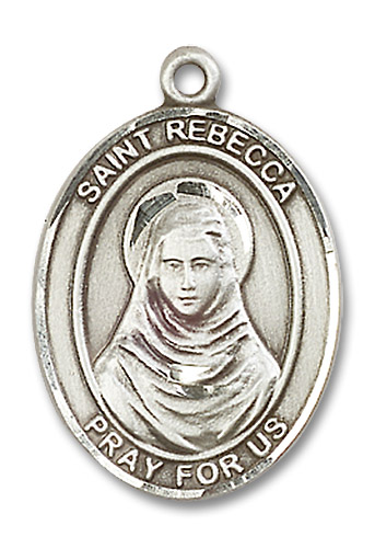 St. Rebecca Medal - Sterling Silver Oval Pendant (3 Sizes)
