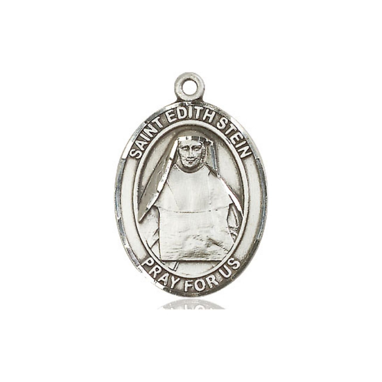 St. Edith Stein Medal - Sterling Silver Oval Pendant (3 Sizes)