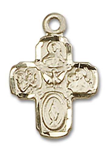 4-Way Medal - 14kt Gold 5/8