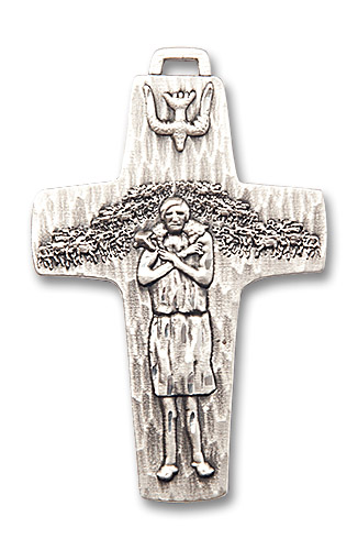 Pope Francis Papal Cross Pendant - Sterling Silver (3 Sizes)