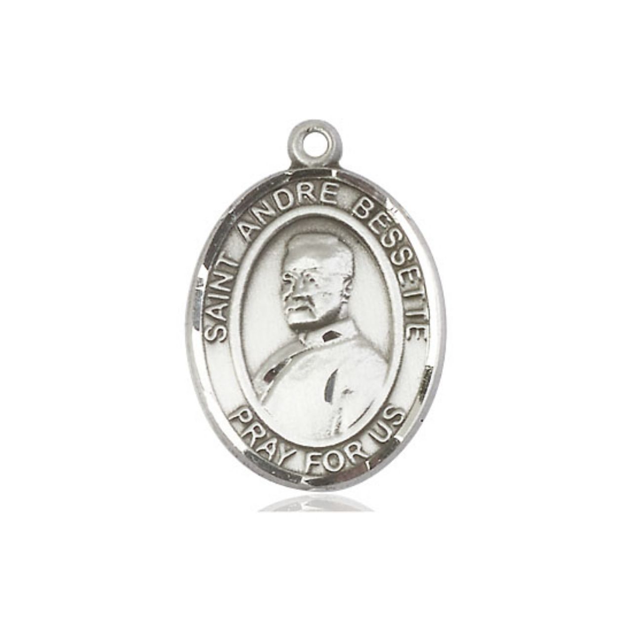 St. Andre Bessette Medal - Sterling Silver Oval Pendant (2 Sizes)