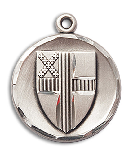 Episcopal Medal - Sterling Silver 7/8" x 3/4" Round Pendant (4237SS)