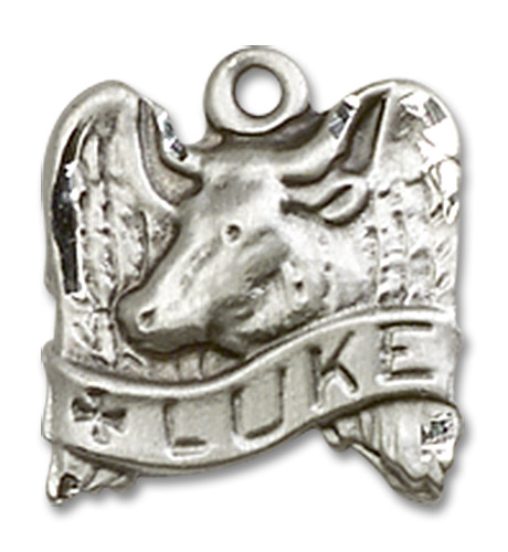 St. Luke Angel Wings Pendant Charm - Sterling Silver (4212SS)