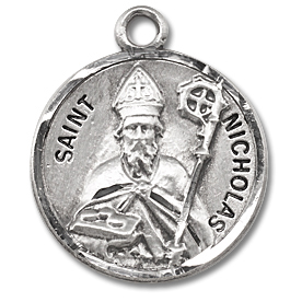 St. Nicholas Medal - Sterling Silver - On 20