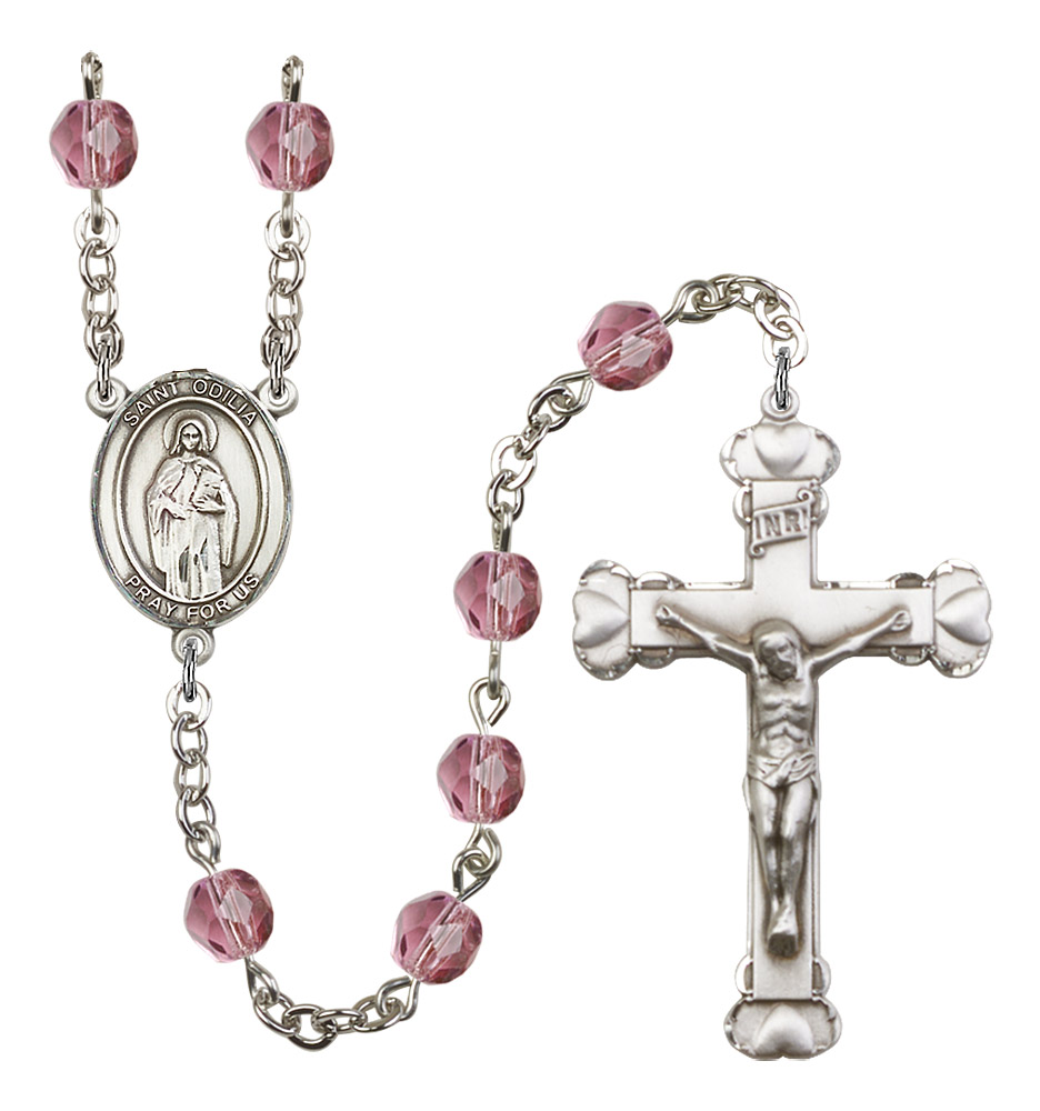 St. Odilia Rosary - 6MM Fire Polished Beads (8319SS)