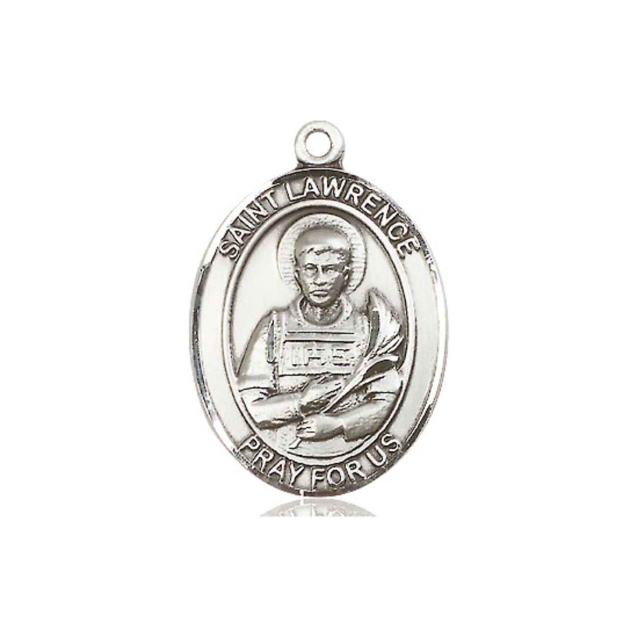 St. Lawrence Medal - Sterling Silver Oval Pendant (3 Sizes)