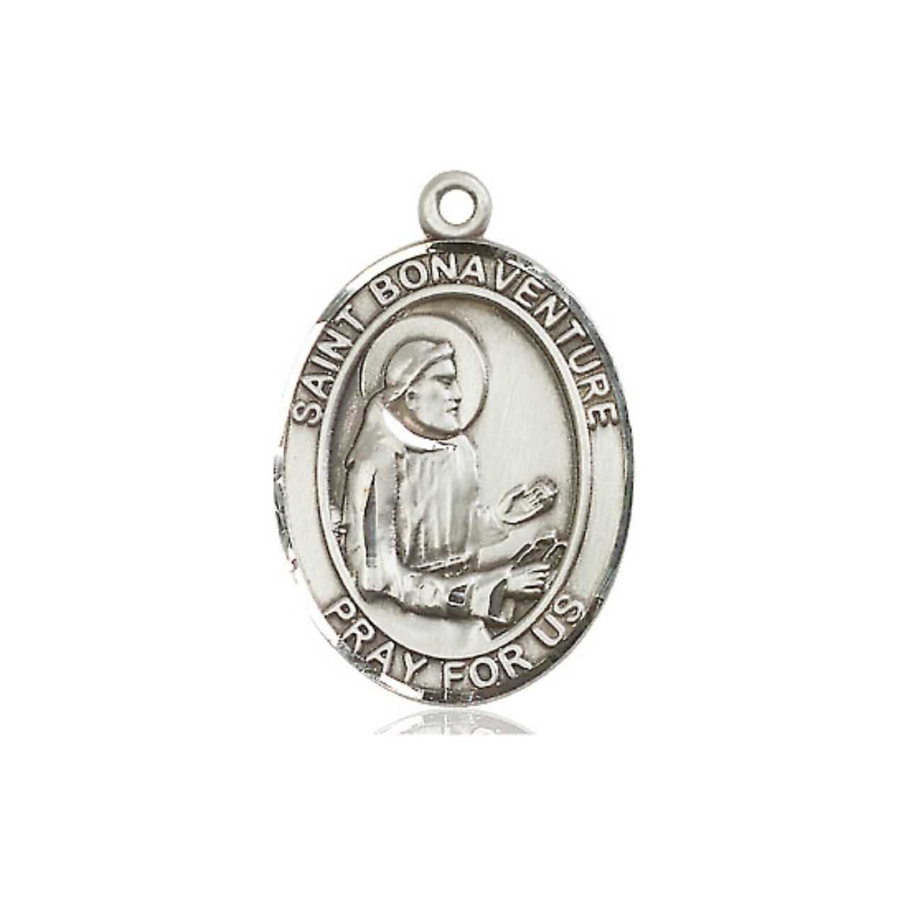 St. Bonaventure Medal - Sterling Silver Oval Pendant (3 Sizes)