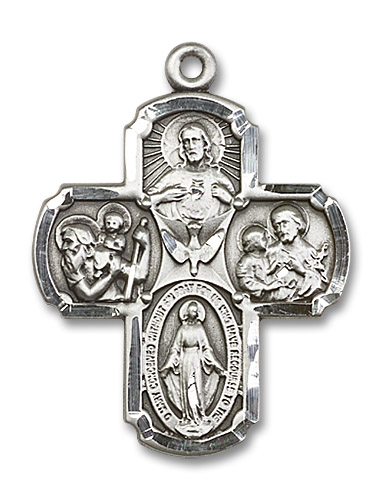 5-Way Holy Spirit Medal - Sterling Silver Pendant (2 Sizes)