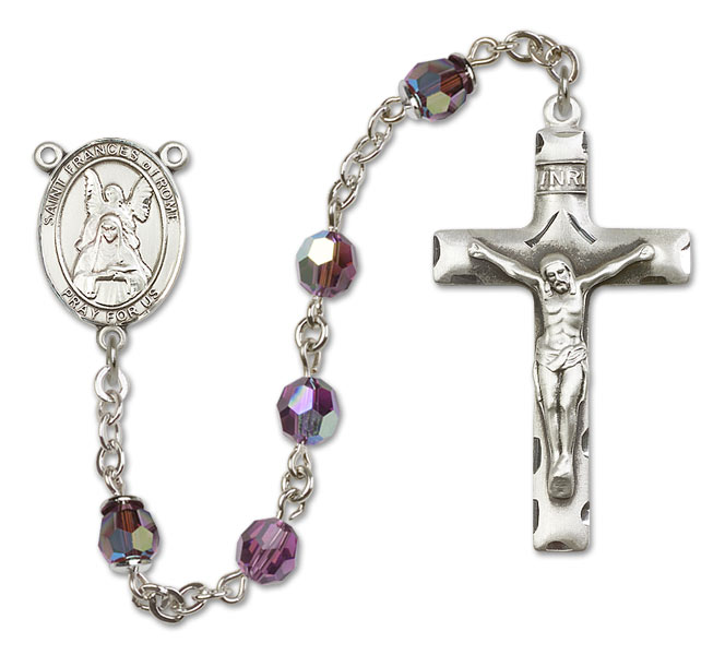 St. Frances of Rome Sterling Silver Rosary - 16 Color Options (8365/0644)
