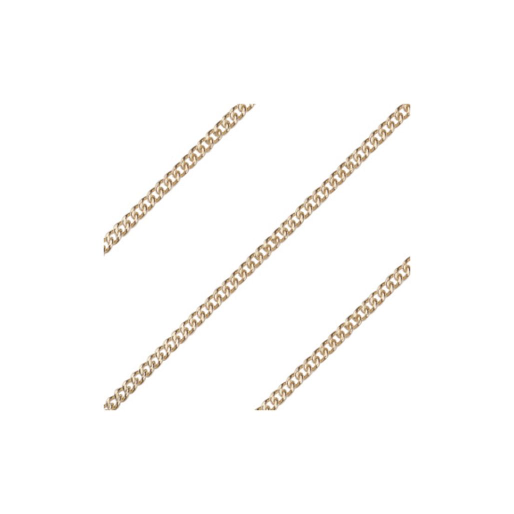 24 Inch 14KT Gold Semi Heavy Curb Endless Chain