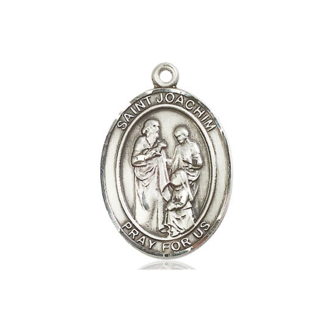 St. Joachim Medal - Sterling Silver Oval Pendant (3 Sizes)